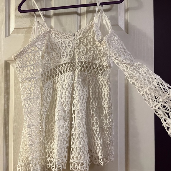 White LF lace romper - Picture 5 of 7
